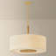 Luminaire suspendu tambour en lin 4 lumières Miller par Hilary Matt x Mitzi
