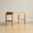 Modern 24-inch Brown Solid Wood Shoe Bench