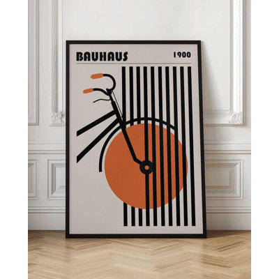 Affiche de vélo Bauhaus - Conception géométrique abstraite