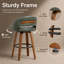 Tabourets de bar pivotants en simili cuir Lawrence-173825738-173825757