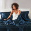 Ensemble de draps en satin de luxe-122525216