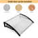 39.8'' W x 9.84'' D Polycarbonate Cover Convex Window Awning