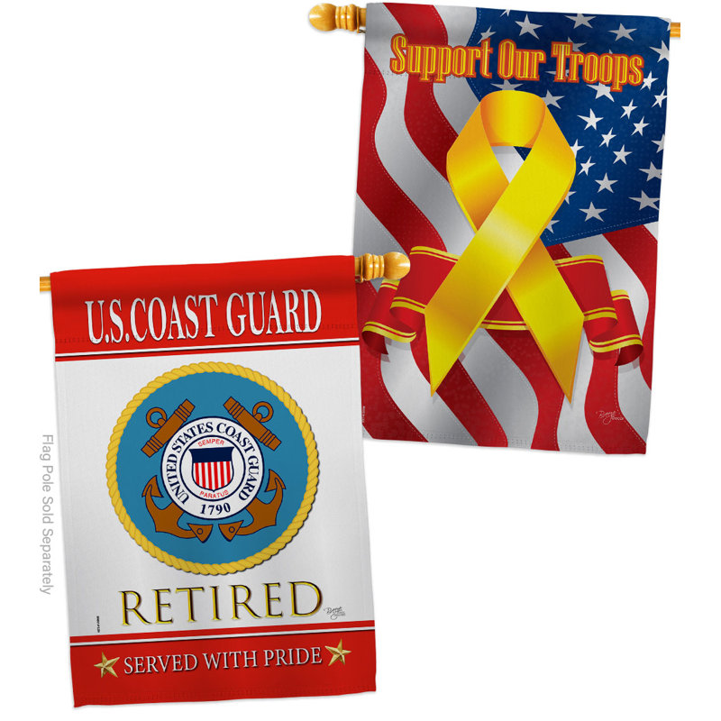 Double Sided 40'' H x 28'' W Polyester House Flag