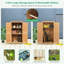 Remise à outils verticale en bois massif l 3 pi x P 1 pi Garden