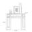 Walnut Solid Wood Freestanding Fireplace-1746357633