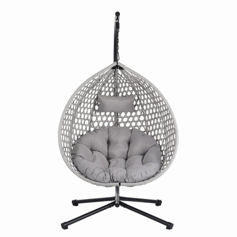 Balancelle avec support 42,13 po Gatsby, Gris, Gris