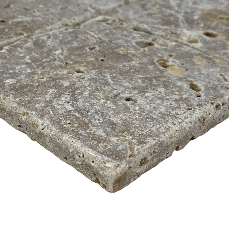 Carrelage mural en travertin 4 po x 4 po Expresso