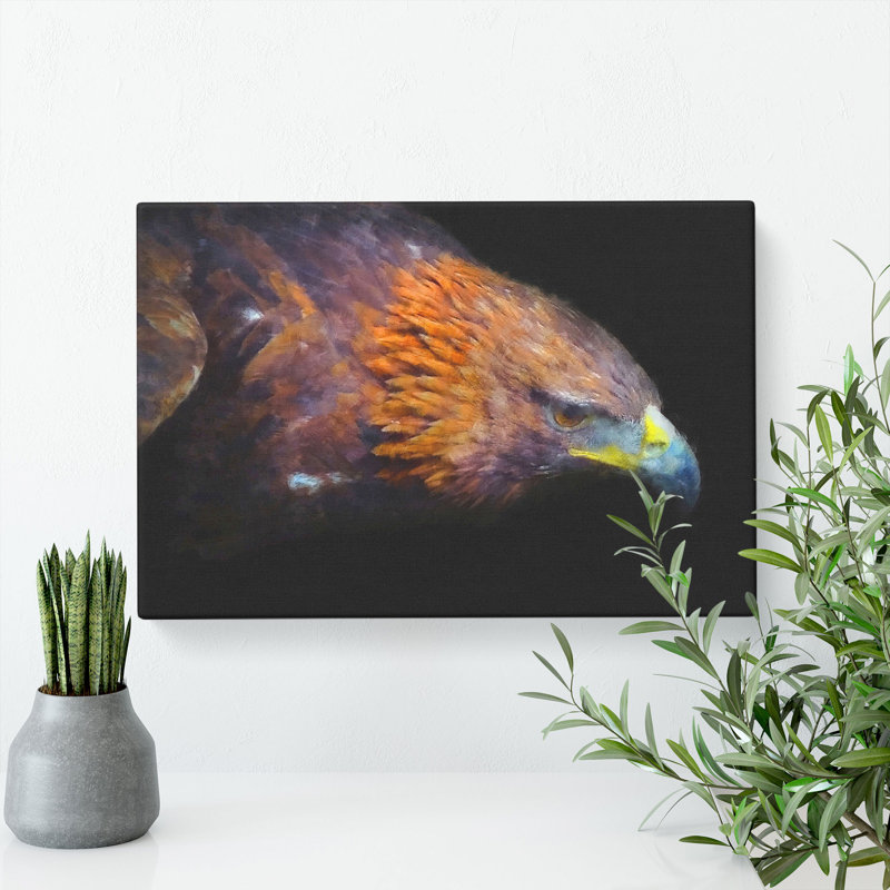 Golden Eagle Vol.3 - Wrapped Canvas Print, 50cm H x 76cm W x 3cm D