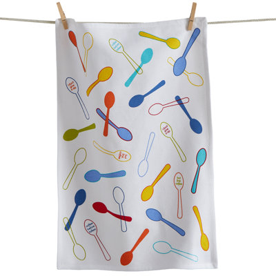 Stir Spoons Dishtowel Multi Cotton Everyday Kitchen Towel Machine Wash
