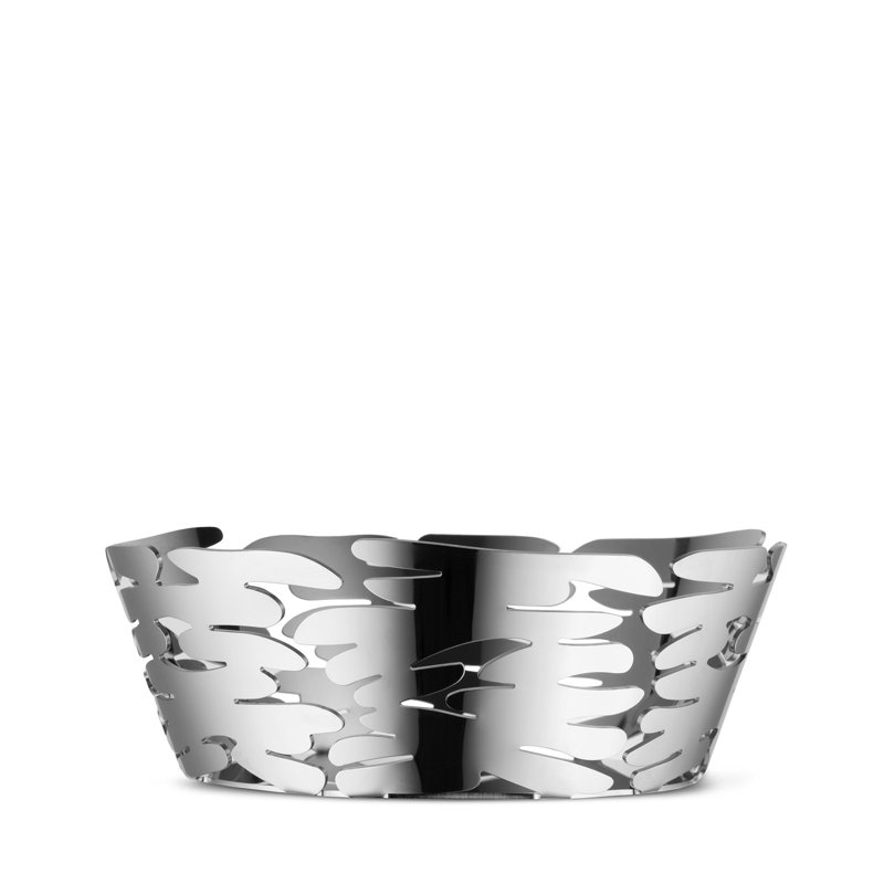 Alessi Bark Stainless Steel Fruit Bowl, Steel