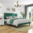 Jerrine Velvet Upholstered Platform Bed-705425396-705425403