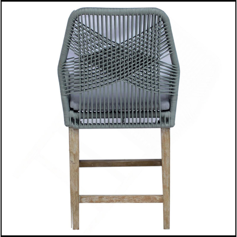 Tabourets gris et gris délavés à hauteur de comptoir (ensemble de 2)
