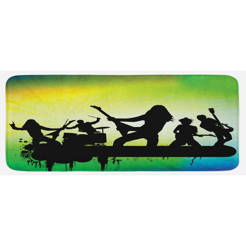 Tapis de cuisine rock and roll