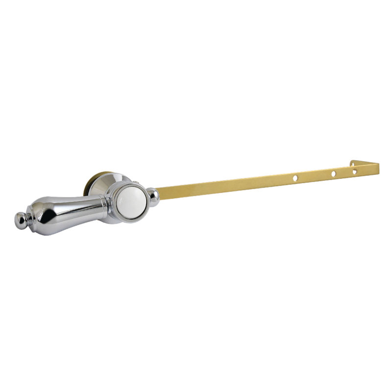 Levier de réservoir de toilette universel à fixation frontale ou latérale Kingston Brass Heirloom, Chrome poli