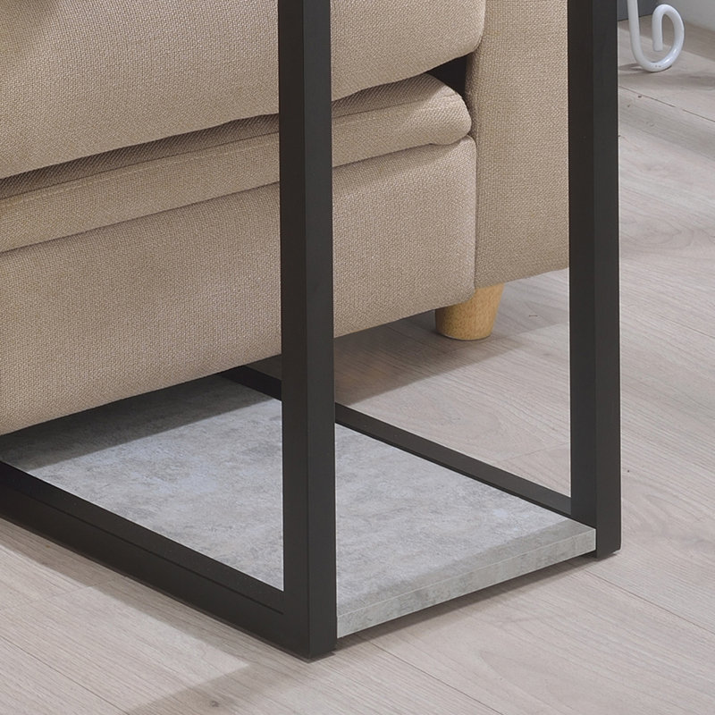 Table de collation en ciment, Gris ciment