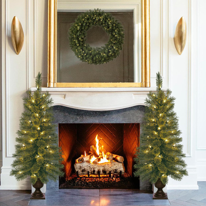 3.5' Lighted Pine Christmas Tree