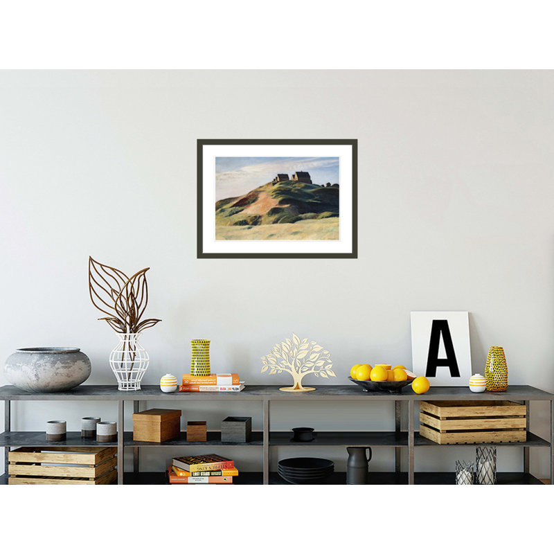 Corn Hill (Truro Cape Cod) par Edward Hopper, impression giclée sur cadre, H 21,94 po x l 29,5 po