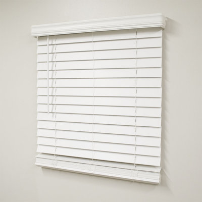 Symple Stuff Room Darkening 2.5-inch Faux Wood Horizontal/Venetian Blinds