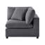 Canapé modulaire 2 pièces Cassandra - Gris anthracite-2127912152