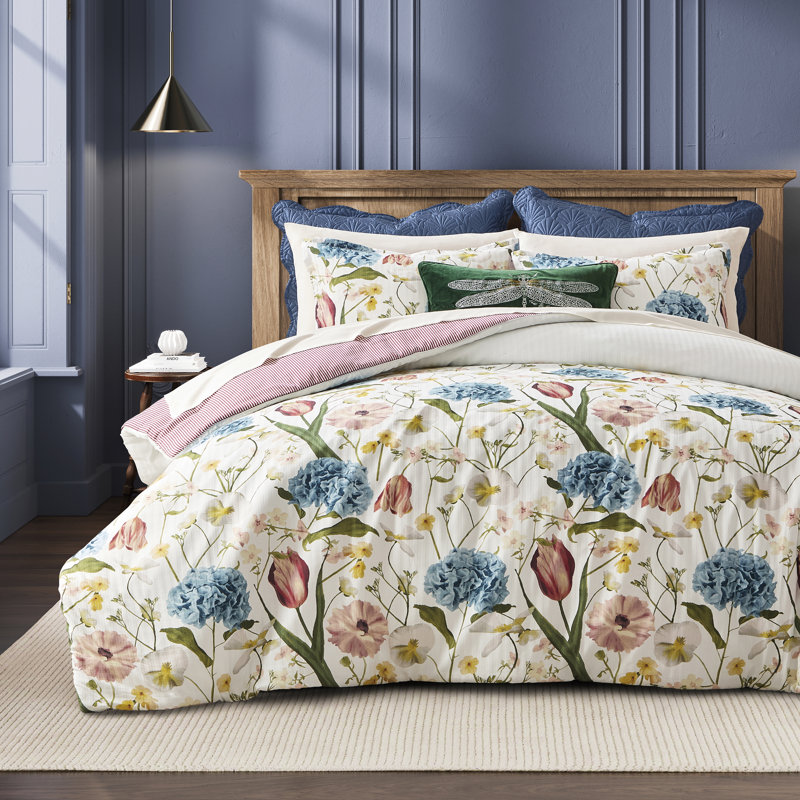 Ensemble d'édredon floral multicolore Ted Baker Gloucester (ensemble de 3), Édredon grand