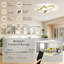 Gold Finish LED Ceiling Fan with Remote Control, 3 Colour Temperature Settings, Ideal for Bedroom Use