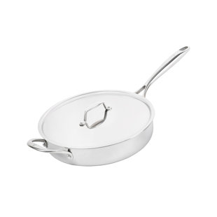 4 Quarts Stainless Steel (18/10) Saute Pan with Lid