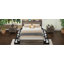 Bed Frame with Storage Headboard and 12 Drawers LED Lights-1412450427