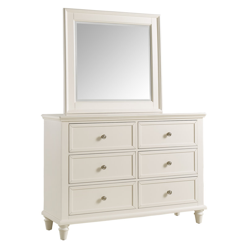 Izavion 54'' W 6 - Drawer Dresser, Soft White