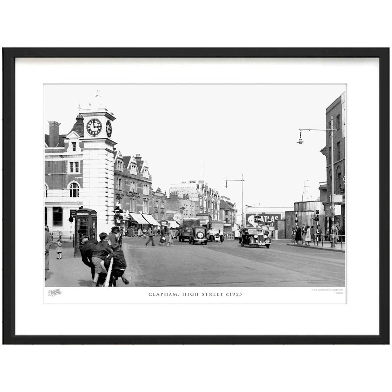 Clapham, High Street C1955 by Francis Frith - Single Picture Frame Print, 28cm H x 36cm W x 2.3cm D