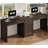 80.9" Executive Computer Desk With Power Outlet And 5 Drawers, Large Home Office Writing Desk With File Drawer And Metal Handles, Rustic Brown-905551962