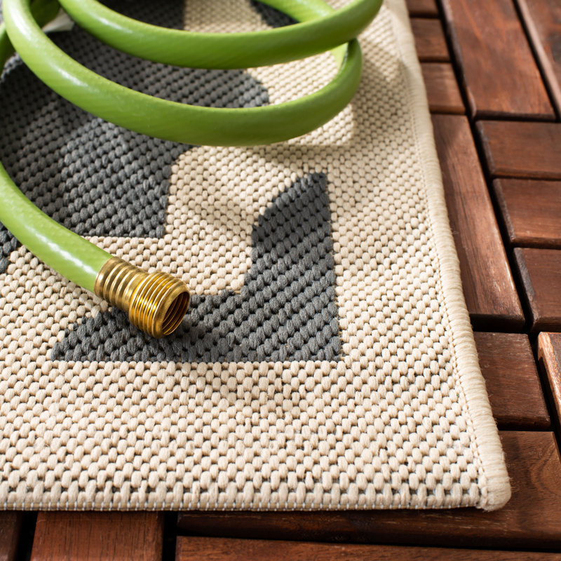 Herefordshire Performance Geometric Indoor/Outdoor Area Rug, Runner 2'3" x 12'