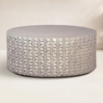 Albarn 35'' Stone Outdoor Coffee Table