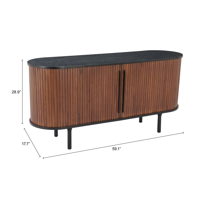 Buffet Koriana noir et noyer