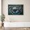 Reproduction d'art encadrée sur toile - Crabe rétro, salon, décoration côtière