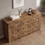 Commode 9 tiroirs pour chambre à coucher, commode large moderne, rangement en bois-1325961262