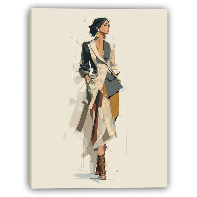 Art mural doré sur toile Golden Elegance