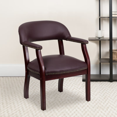 Paulson Conference Chair with Accent Nail Trim and Casters