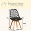Dining Chairs - Nordic Style Dining Chair - Mesh Backrest - Solid Wood Legs-342771805-367318922