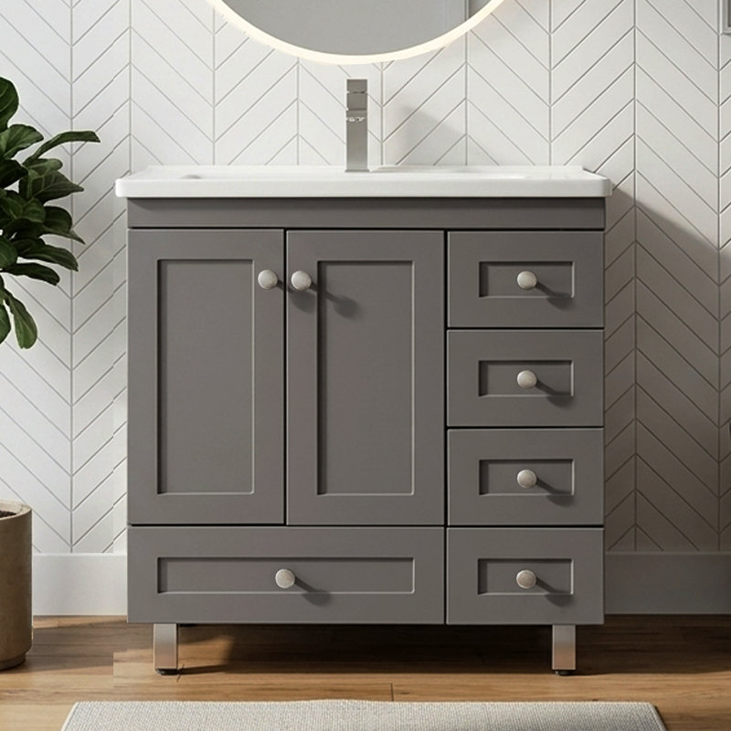 Ensemble de meuble-lavabo simple 24 po Ebony