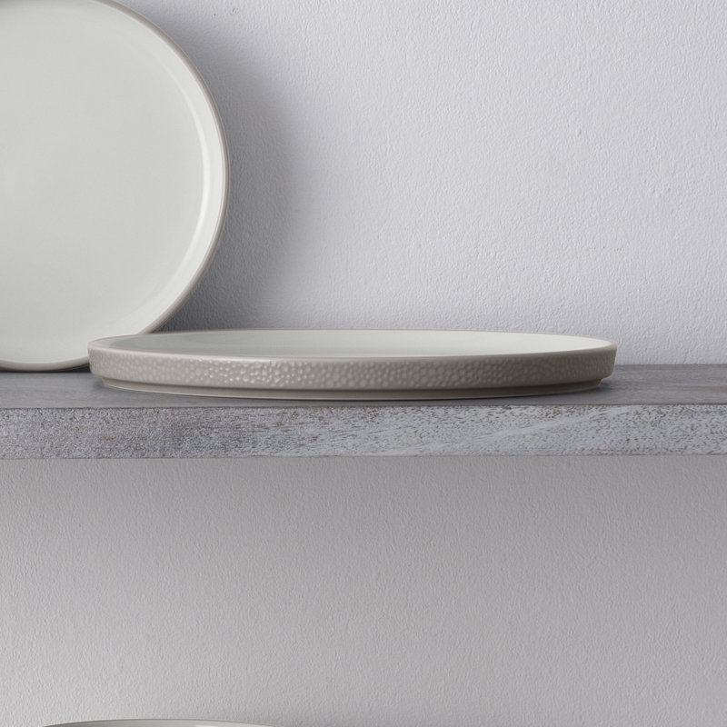 Noritake Colortex Stone Stax Dinner Plates, 9-3/4", Taupe