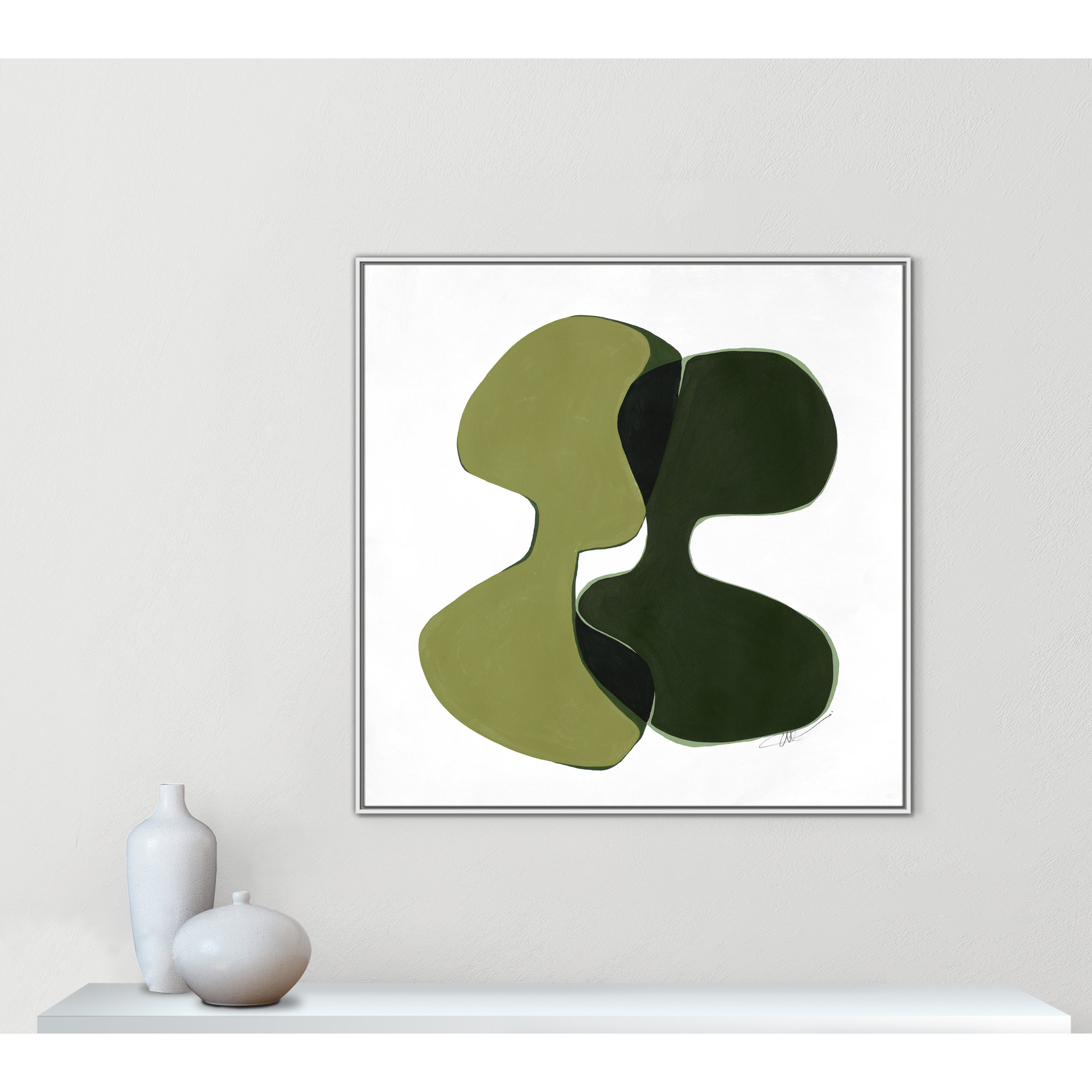 Unity I Print by , 46.5" H x 46.5" W, White