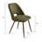 Mid-Century Upholstered Dining Chairs Set Of 8 With Metal Legs-1191020665