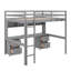 Lit mezzanine double avec bureau, armoires, tiroirs et station de charge-1672545134