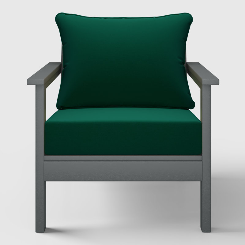 Chaise profonde avec coussins (ensemble de 2), Gris, Green