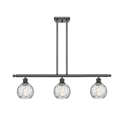 Luminaire suspendu linéaire à 3 lumières pour îlot de cuisine Cindi