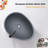 Schnappi 15'' Gray Concrete Oval Bathroom Sink