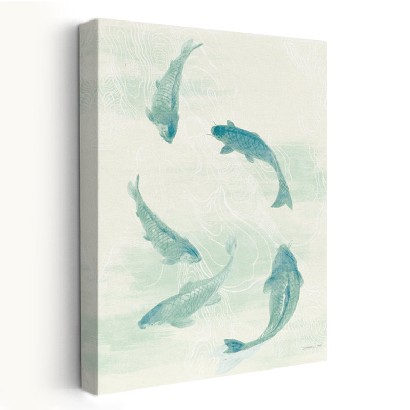 Animal et animaux Céladon Koi I Art, H 60 po x l 40 po
