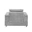 Canapé simple 42,52 po en velours côtelé gris-1673955027