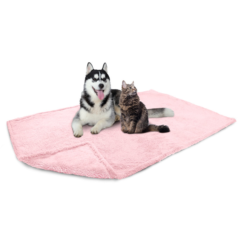 Molleton Sherpa, Rose, 90 po x 90 po