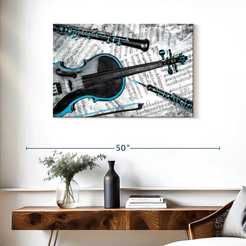 Abarca Musical Instruments Pop, 24" H x 36" W